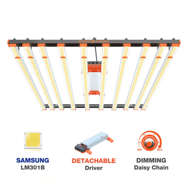 Spider Farmer SE-1000W (10 bar) veg 1.5 x 1.5 & flower 1.2 area