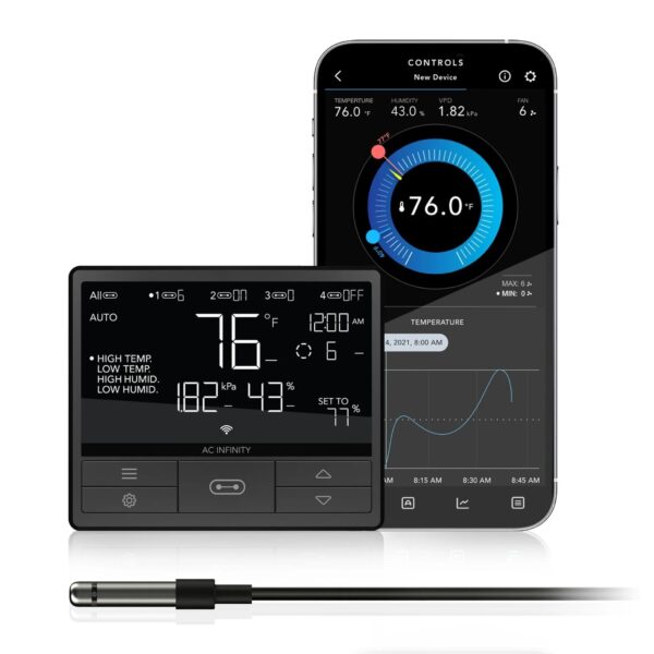 AC-INFINITY - Controller 69 Pro WIFI / Bluetooth, Independent Programs for Four Devices